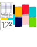 CUADERNO CUADROS 4X4 MM, TAMAO OCTAVO APAISADO CON ESPIRAL Y TAPA BLANDA