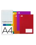 CUADERNO CUADROS 4 MM 32 HOJAS, TAMAO FOLIO CON GRAPA