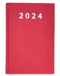 AGENDA 2024 PRAXIS DA PGINA COLOR ROJO, TAMAO CUARTO