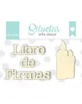 SILUETA LIBRO DE FIRMAS Y VELAS