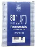 RECAMBIO CUADROS 4 MM 4 TALADROS, TAMAO CUARTO