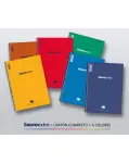 CUADERNO PAUTA 2,5 MM TAPA DURA, TAMAO FOLIO CON ESPIRAL