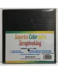 CARTN ONDULADO PARA SCRAPBOOKING COLOR NEGRO, TAMAO 16 X 16 CM