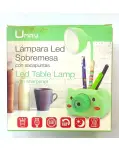 LMPARA LED SOBREMESA CON SACAPUNTAS Y CUBILETE