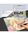 CAJA DE 12 ACUARELAS POCKETBOX ARTIST CON PINCEL