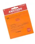 NOTAS ADHESIVAS TRANSPARENTES 76X76 MM, COLOR NARANJA FLOR