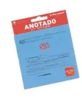 NOTAS ADHESIVAS TRANSPARENTES 76X76 MM, COLOR AZUL