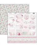 PAPEL SCRAPBOOKING 30X30 CM COMUNIN NIA, ETIQUETAS