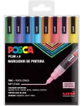 ROTULADORES DE PURPURINA POSCA EN PUNTA FINA PC3M, CAJA DE 8 UNIDADES