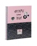 CUADERNO CUADROS 5 MM 120 HOJAS, DREAMS COME TRUE