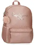 MOCHILA PEPE JEANS LONDON, ROSA CON LENTEJUELAS