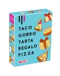 TACO GORRO TARTA REGALO PIZZA. JUEGO DE CARTAS