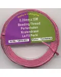 CORDN DE ALGODN TRENZADO EN ROLLO DE 1MM X 5M, COLOR ROSA FUCSIA