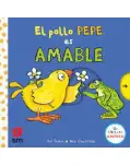 EL POLLO PEPE ES AMABLE. LIBRO CARTON CON LENGETAS