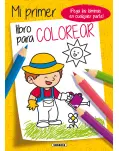 MI PRIMER LIBRO PARA COLOREAR AMARILLO, LIBRO DE PEGATINAS