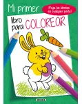 MI PRIMER LIBRO PARA COLOREAR VERDE, LIBRO DE PEGATINAS