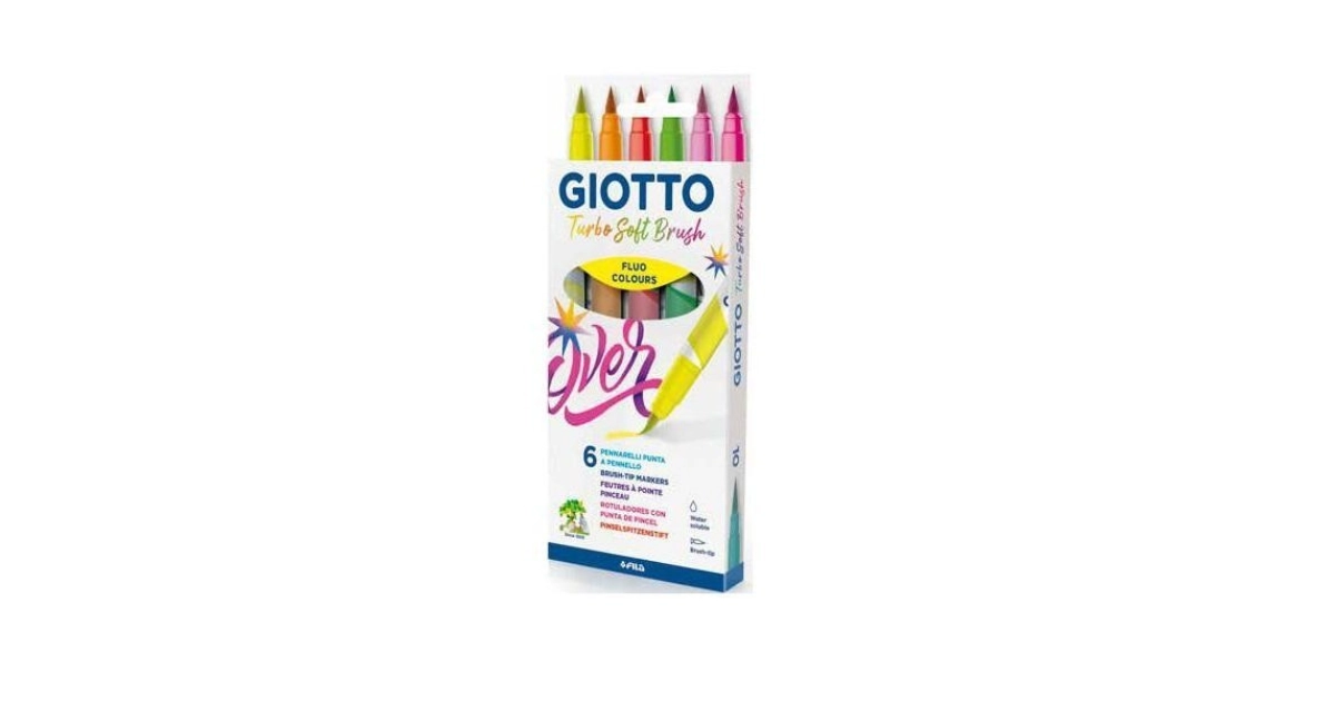 Rotuladores GIOTTO Soft Brush (10 Colores)