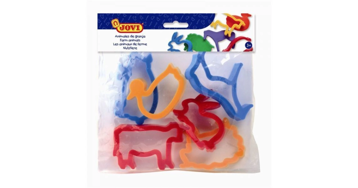 Moldes plastilina animales jungla 6 ud