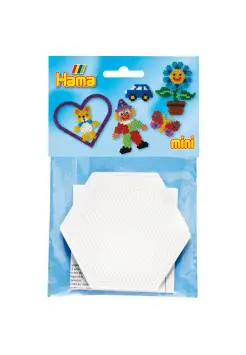 PLACA HAMA MINI HEXAGONAL 2 UNIDS