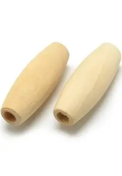 BOLA MADERA OVAL 12X34 MM