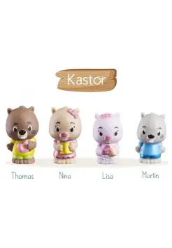 FAMILIA DE CASTORES KASTOR