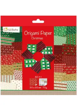 PAPEL DE ORIGAMI DISEO NAVIDEO