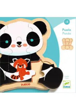 PUZZLE DE MADERA PANDA 9 PIEZAS