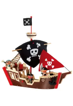 BARCO PIRATA DE MADERA