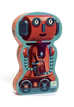 PUZZLE SILUETA BOB EL ROBOT 36 PIEZAS