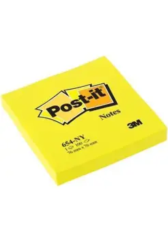 HOJAS POST-IT 76X76 AMARILLO NEON