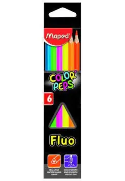 LPIZ TRIANGULAR FLUORESCENTE, CAJA DE 6 UNIDADES