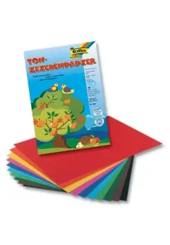 PAPEL DIBUJO. PACK 10 UNIDADES. COLORES SURTIDOS