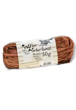 RAFIA OVILLO MARRN 50 GR.