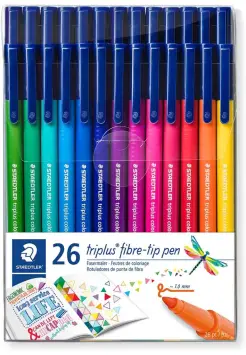 ROTULADORES STAEDTLER TRIPLUS ESTUCHE 26 COLORES