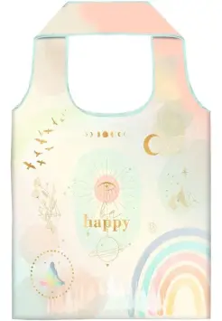 BOLSA DE LA COMPRA RECICLADA - BE HAPPY