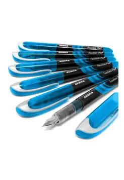 PLUMA ZEBRA DESECHABLE AZUL CLARO