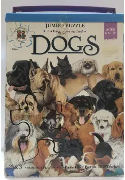 PUZZLE JUMBO DOGS. 90 PIEZAS.