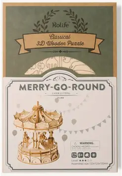 MAQUETA MADERA TIO-VIVO. MERRY-GO-ROUND