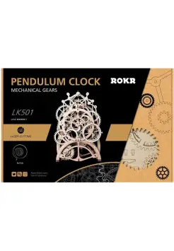 RELOJ DE PNDULO, MAQUETA DE MADERA