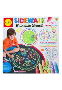 STENCIL MANDALAS GIGANTE CON TIZAS PARA EL SUELO