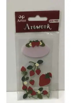 PEGATINAS ART WORK FRESAS