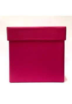 CAJA DE REGALO EN COLOR FUCSIA, 125 X 125 X 125 MM