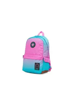 MOCHILA EN ROSA Y AZUL DEGRADADO