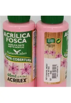 PINTURA MATE ROSA 60 ML. SUPER COBERTURA