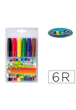 ROTULADOR JUMBO 6 COLORES