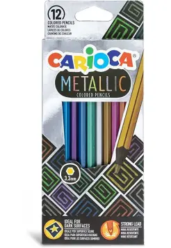 LPICES METALIZADOS, CAJA DE 12 COLORES