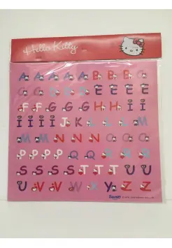 ABECEDARIO EN PEGATINAS DE HELLO KITTY