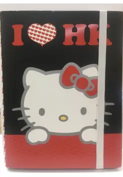 CARPETA HELLO KITTY LOVE, DE LOMO ANCHO CON GOMA, TAMAO FOLIO 