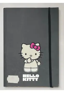 CUADERNO LISO CON GOMA HELLO KITTY, TAMAO CUARTO