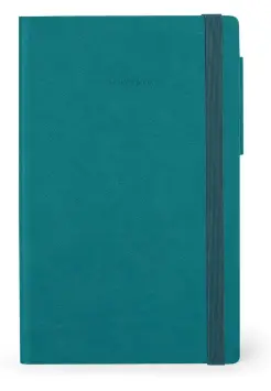 CUADERNO DE NOTAS CON PUNTOS COLOR VERDE, TAMAO DIN A5 CON GOMA